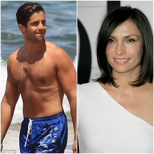 Josh Peck and Famke Janssen